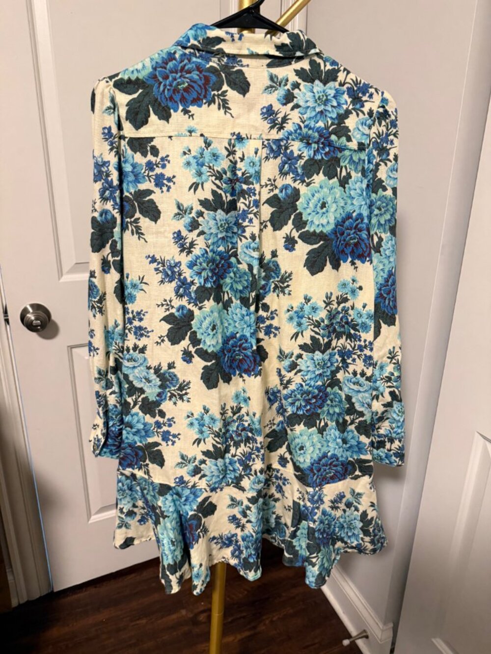 Tuckernuck Women's Wild Zinnia Linen Callahan Floral Mini Dress Size M - Picture 3 of 6